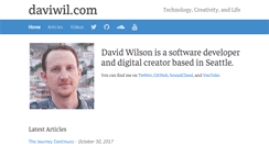 Desktop Screenshot of daviwil.com